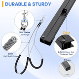Dog Grooming Arm with Hair Dryer Stand, Adjustable 37'' Dog Grooming Table Arm with Clamp & Dogs Restraints for Grooming Small Medium Dogs Cats, Foldable Pet Grooming Stand at Home