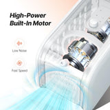 PUPIHOM Pet Hair Dryer, Dog Hair Blower for Grooming with Adjustable Airflow & Temperature Control, Smart Pet Dryer with LED Screen, 3 Nozzles, Dog Blow Dryer with High Velocity Negative Ion Motor