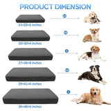 CHHKON Dog Bed Covers Replacement Washable Waterproof Pet Puppy Bed Cover for Dog(Dark Grey,36x27x6 inch)
