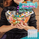 HNYYZL Bestsupplier 30 Pack Science Party Test Tubes 45 ml 25x140mm,Clear Plastic Test Tubes Gumball Candy Tubes, Bath Salt Vials Christmas Birthday Gifts