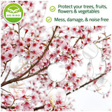 De-Bird Repellent Disks, 8 Pack Set Bird Deterrents for Outside, Easy to Install, Versatile & Effective Bird Scare Devices to Safely Scare Birds Away