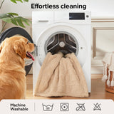 GASUR Waterproof Dog Blankets for Large Dogs, Dog Blanket for Couch Bed, Fleece Pet Blanket for Furniture Sofa Protector, Soft Pet Throw Blankets for Crate Car Outdoor, Washable, Twin 60"x80" Beige