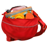 Ruffwear Palisades Dog Backpack, Multi-Day Pack with Removable Saddlebags, Breathable Adjustable Harness, Reflective Trim, Red Currant, Large/X-Large