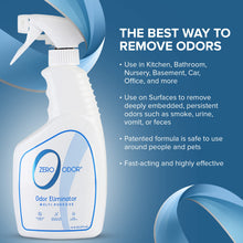 Load image into Gallery viewer, Zero Odor - Multi-Purpose Strong Odor Eliminator for Home, Office, Car, Bathroom, Hotel, Room Deodorizer, and Odor Neutralizer, 16oz
