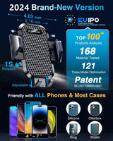 [True Military-Grade] Car Phone Holder VANMASS [2024 Strongest Suction & Clip] Cell Phone Mount for Dashboard Windshield Vent Truck Accessories Cradle Dash Stand for iPhone 16 Pro Max 15 14 13 Android