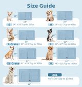 MADE 4 PETS Dog Crate Pad Bed for Medium Dogs, Washable & Reversible, Anti-Slip Kennel Mat for Cozy Sleeping, Soft Fluffy Dog Bed for Indoor & Outdoor Use, 29"x21", Blue
