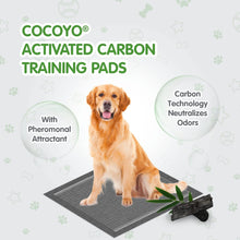 Load image into Gallery viewer, COCOYO Dog Training Pads Extra Large Size丨Carbon Absorb Eliminating Urine Odor Puppy Pads 丨 Premium Charcoal Dog Pee Pads (40 Count, XXL 30x36 inch),Black
