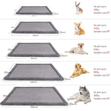 Large Dog Crate Pad 36 inch Gray Memory Foam Dog Kennel Bed Soft Flannel Washable Anti Slip Puppy Sleeping Mat,Grey