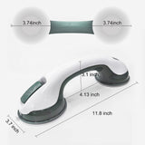 NLAAHCE Shower Grab Bar Heavy-Duty (2Pack) 12-Inch ADA Compliant Shower Handles for Elderly Suction Shower Grab Bars for Seniors Handicap Safety Handrail for Bathtubs Shower Assistance