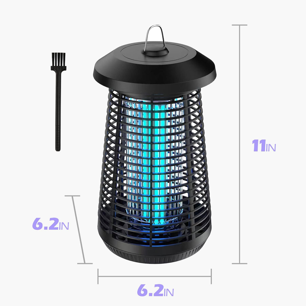 Bug Zapper Outdoor, Electric Mosquito Zapper, Odorless and Physical Mosquito Killer, Bug Zapper Indoor with Waterproof Non-Toxic, 4000V Electric Fly Zapper for Outside, Patio, Backyard, Garden