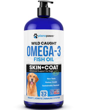 Load image into Gallery viewer, Omega 3 Fish Oil for Dogs - Better Than Salmon Oil - Dog Fish Oil Supplement to Reduce Shedding &amp; Itching - Supports Joints, Brain, and Heart Health - Skin and Coat Supplement - Liquid Fish Oil
