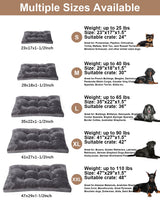 EMSLX Dog Bed, Washable Cozy Plush Dog Crate Beds, Soft Comfy Kennel Pad Anti Slip Pet Sleeping Mat for Large, Jumbo, Medium, Small Dogs Breeds (29.0 L x 18.0 W x 1.5 Th Inches, Dark Grey)