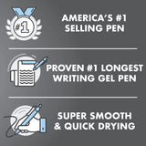 Pilot G2 Premium Gel Roller Pens, Bold Point 1 mm, Blue Ink Pens Bold Point, Pack of 12 - Ideal for School, Journaling, and Office Writing