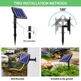 ZWJBSGY Solar Pond Aerator, Solar Air Pump Solar Powered Water Pump, 2W & 2200mAh Solar Aerator with 2 Air Bubble Stones,Regulator for Small Fish Ponds, Stock Tank,Aquarium Hydroponics (2 Modes)