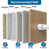 AIZESI 2pcs Spring Tension Rods Adjustable 26 to 39 inch Small Tension Curtain Rod No Drilling Expandable Spring Loaded Curtain Rod,Suitable for Doors and Windows 28 to 36 inch, White