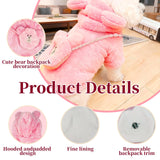 Floofelove Fleece Dog Coat Clothes for 6 to 9 lbs - Padded Dog Jackets for Small Dogs Warm Coat for Dogs Back Length 10-11" Suitable for Cold Weather
