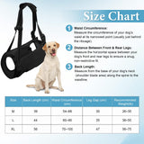 Dog Carry Sling Emergency Backpack, Adjustable Dog Lift Harness with Leg Support for Senior & Injured Dogs, Arthritis Rehabilitation Pet Carrier for Hiking, Travel & Rescue – Black (Black, Large)