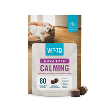 Load image into Gallery viewer, VetIQ Advanced Calming Support Supplement for Dogs, Dog Calming Chews - Anxiety Relief Treats Stress and Promote Relaxation, Made in The USA, 60 Count
