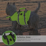 Dogcheer Dog Life Jacket with Back Zipper, High Buoyancy Puppy Swimming Vest, Dog Life Vest for Boating, Reflective Pet Floating Swim Vest PFD for Small Medium Large Dogs-Green,XL