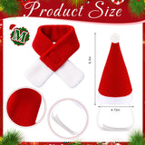 Talltalk 3 Packs Pet Christmas Costume Includes 3 Dog Christmas Caps with 3 Dog Collars and Scarves, Santa Xmas Tree Pet Costume Accessories for Puppy Cat Winter New Year Holiday Supplies