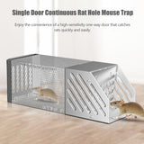 Humane Mouse Trap, [2024 New] Single Door Continuous Rat Hole Mouse Trap, Combined Automatic Continuous Rat Traps Cage, Easy to Set Mice Catcher for Indoor and Outdoor, Sensitive Pedal Rat Trap (2pcs)