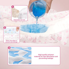 Load image into Gallery viewer, Disposable Dog Diapers Female 90 Count Doggie Diapers for Female Dogs (Waist 10-16.5 in S) Super Absorbent Small Doggie Diapers for Heat Excitable Urination or Incontinence - Pink
