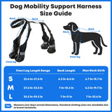 Winter Dog Boots with Leg Protection, Non-Slip Sole for Small & Medium Dogs - Waterproof Adjustable Straps, Paw Protector for Outdoor Walking & Hiking (L)