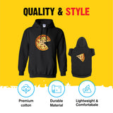 APPARELYN Matching Hoodies for Dogs and Humans Pizza Pie Pizza Slice Pet & Owner Sweaters - Soft Dog Sweatshirt Set Charcoal