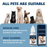Cataract Drops For Dogs, Natural Safe Dog Eye Drops For Soothe Itching Irritation & Dry Eyes, Improve Eye Vision Clarity, Not For Human Pet Tear Stain Cleaner Suitable for All Animals (2 X 10 ml)