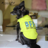Parisian Pet Dog Shirt – 100% Cotton Shirts for Medium Dogs – Sleeveless Puppy Clothes – Lightweight Pet Apparel – Breathable Soft Dog Clothes and Tank Tops - Stretchy Funny T Shirts for Dogs