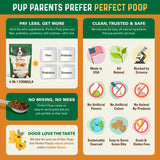 Perfect Poop Digestion & General Health Supplement for Dogs: Fiber, Prebiotics, Probiotics & Enzymes Relieve Digestive Conditions, Optimize Stool, and Improve Health (Chicken, 30.0 oz)