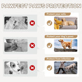 Furrtripsy Dog Booties,Waterproof Dog Shoes for Large Medium Small Dogs,Suitable for Summer Hot Pavement,Adjustable Non-Slip Rubber Paw Protector (Brown, #7 (Width 2.8 inch) for 63-78 lbs)