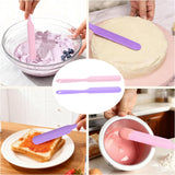 4PCS Silicone Wax Stick, Reusable Non Stick Waxing Applicator, Hair Removal Waxing Spatulas, Popsicle Sticks for Beauty Cosmetics Home Salon Body Use