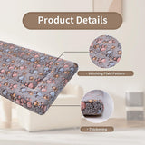 Dekeyoo Dog Crate Mats Bed for Medium Dogs, 30x20 Inch Short Plush Pet Mat, 1.6-inch Thick Thin Kennel Pad, Machine Washable Ideal for 30-Inch Dog Crates