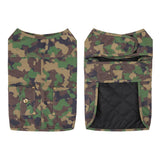 HDE Canvas Dog Vest Waterproof Jacket Cold Weather Coats for S-XL Dogs Duck Camo - S