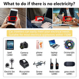 150W Car Power Inverter DC 12V to 110V AC Converter with 3.1A Dual USB Power inverters for Vehicles,Road Trip Essentials Camping Accessories Blue