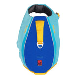 Tuff Pupper Dog Life Jacket | High Buoyancy Dog Swim Vest with Rescue Handle | Adjustable Secure Fit | Reflective Safety Trim | Pet Flotation Jacket for Swimming Boating Kayaking (Blue/Yellow, S)
