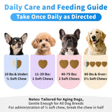 POPPAW Senior Dog Liver & Joint Supplement – Same, Milk Thistle (Silybin), Glucosamine, MSM for Liver Health Detox, Mobility, Joint Pain Relief, Cognitive & Vitality Support, Chicken Flavor, 90Ct