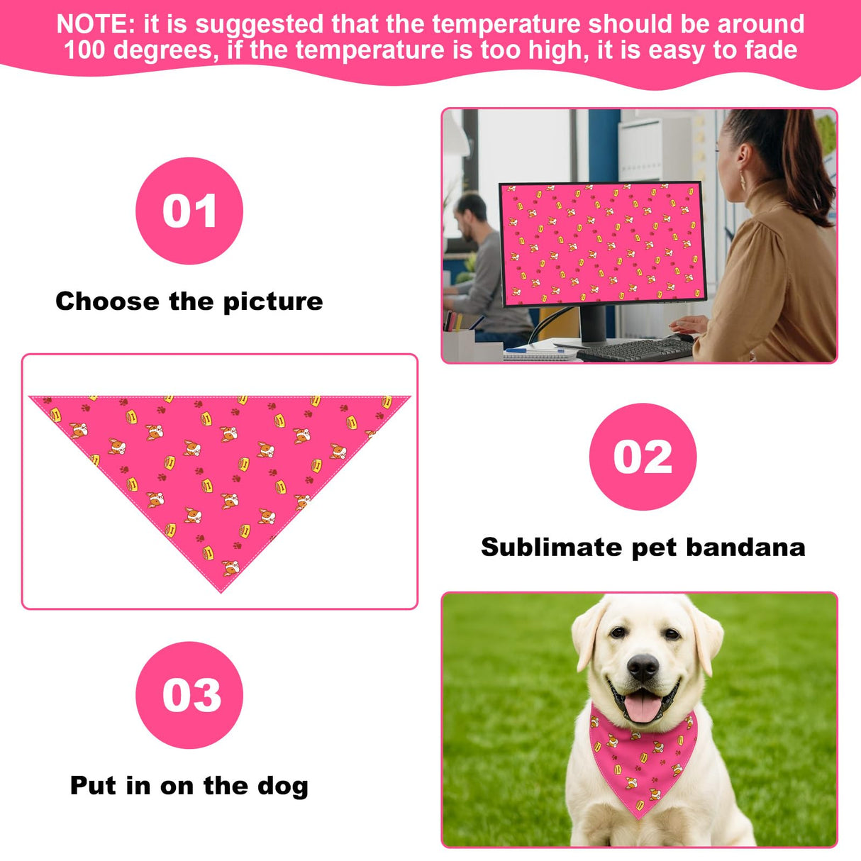 40 Pcs Plain Dog Bandanas Bulk Sublimation Heat Transfer Washable Adjustable Dog Scarf Triangle Scarf for Small Medium Large Pets, 20 Colors, 25.5"×16.5"