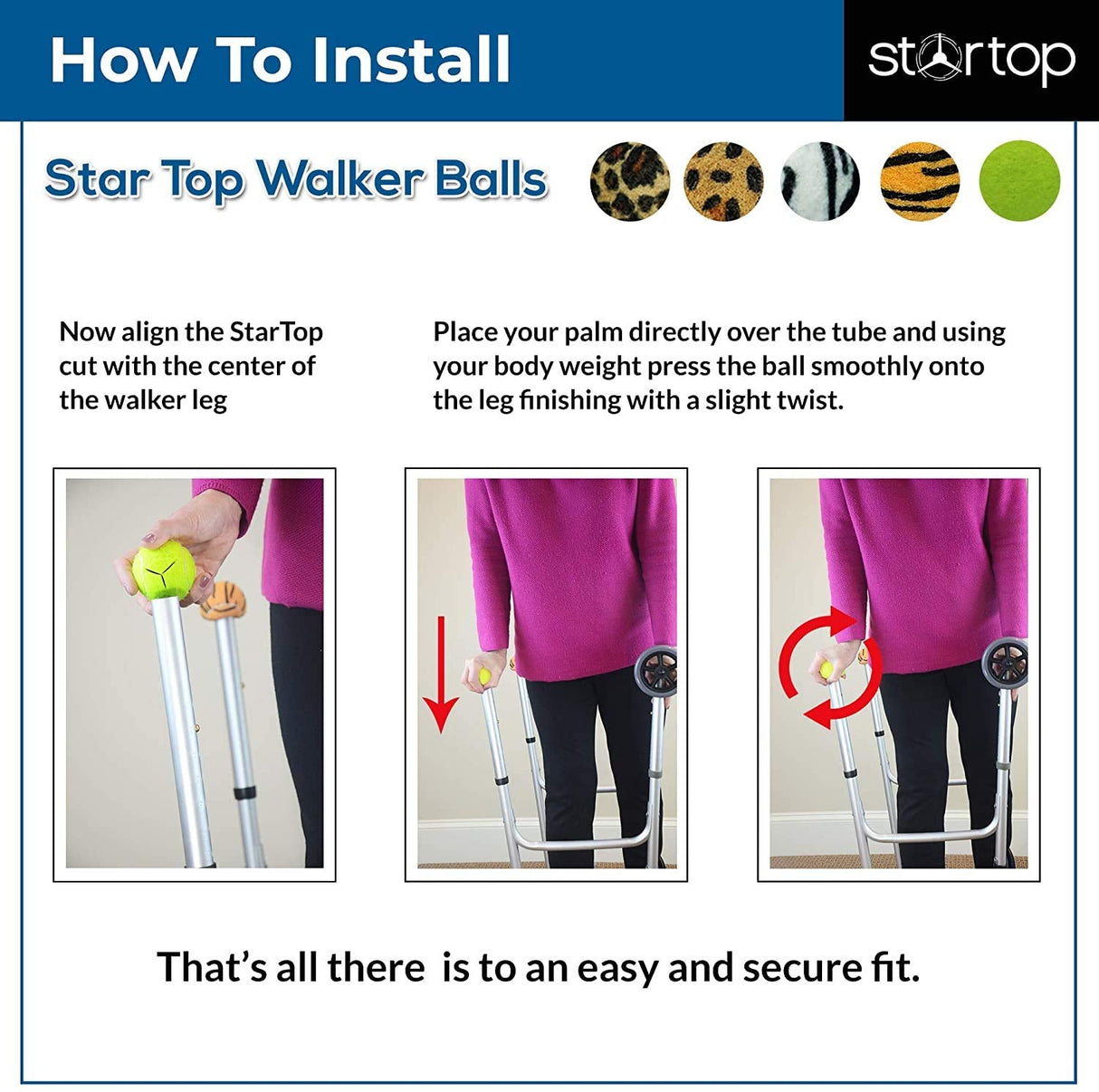 STARTOP Deluxe Pre Cut Walker Tennis Ball Glides - Walkers Legs Universal Precut Glide Balls, Accessories Gifts for Elderly Seniors or Medical Rehab (Yellow)
