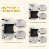 Pecute Heavy-Duty Dog Car Seat & Back Seat Extender –Hard PVC Support for Large Dogs up to 330 lbs – Cars, SUVs & Trucks – Scratch-Resistant Sofa Leather & Breathable Mesh for Safe, Stable Road Trips