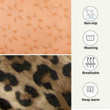 Blueangle Vintage Leopard Print Dog & Cat Bed, Comfortable Pet Bed, Ultra Soft Calming for Small to Large Dogs, 36" x 24