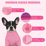 3 Pack Dog Sweaters for Large Dogs, Fleece Dog Sweater Large Pet Clothes Turtleneck Soft Warm Sweatshirt Boy Girl Pet(Pink+Hotpink+Purple,XL)