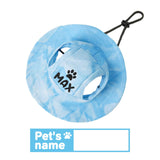 DYOART Personalized Visor Hat for Dog & Cat, Custom Dog Hat with Ear Hole for Puppy Small Medium Large Dog, Sunscreen Summer Winter Bucket Hats Gift for Pet Lover