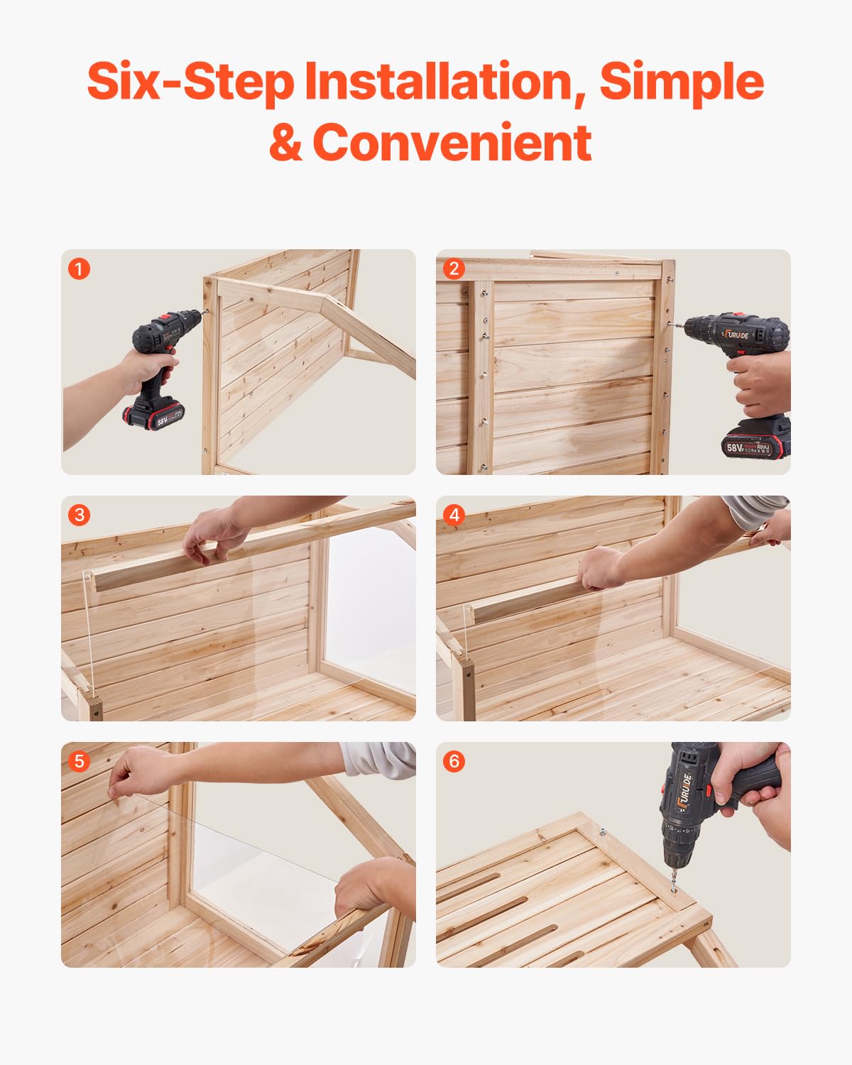 VEVOR Wooden Hamster Cage, 270° Viewing 𝖧amster Habitat, 32 x 16 x 16 in, Dwarf Hamster Cages with Openable Top, Ventilated Small Animal Cage, Pet Mouse Cage for Gerbils, Rats, Guinea Pigs, Mice