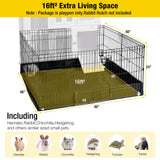 Aivituvin Pet Playpen Guinea Pig Cage Small Animal Rabbit Exercise Pen with Waterproof Floor Liner - Extension Playpen ONLY