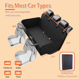 Chilino Back Seat Extender for Dogs - Large Space, Waterproof Dog Car Seat Cover for Back Seat with Hard Bottom Holds 420lbs, Upgraded Material Waterproof Pet Car Bed Dog Hammock for Car, SUV,Truck