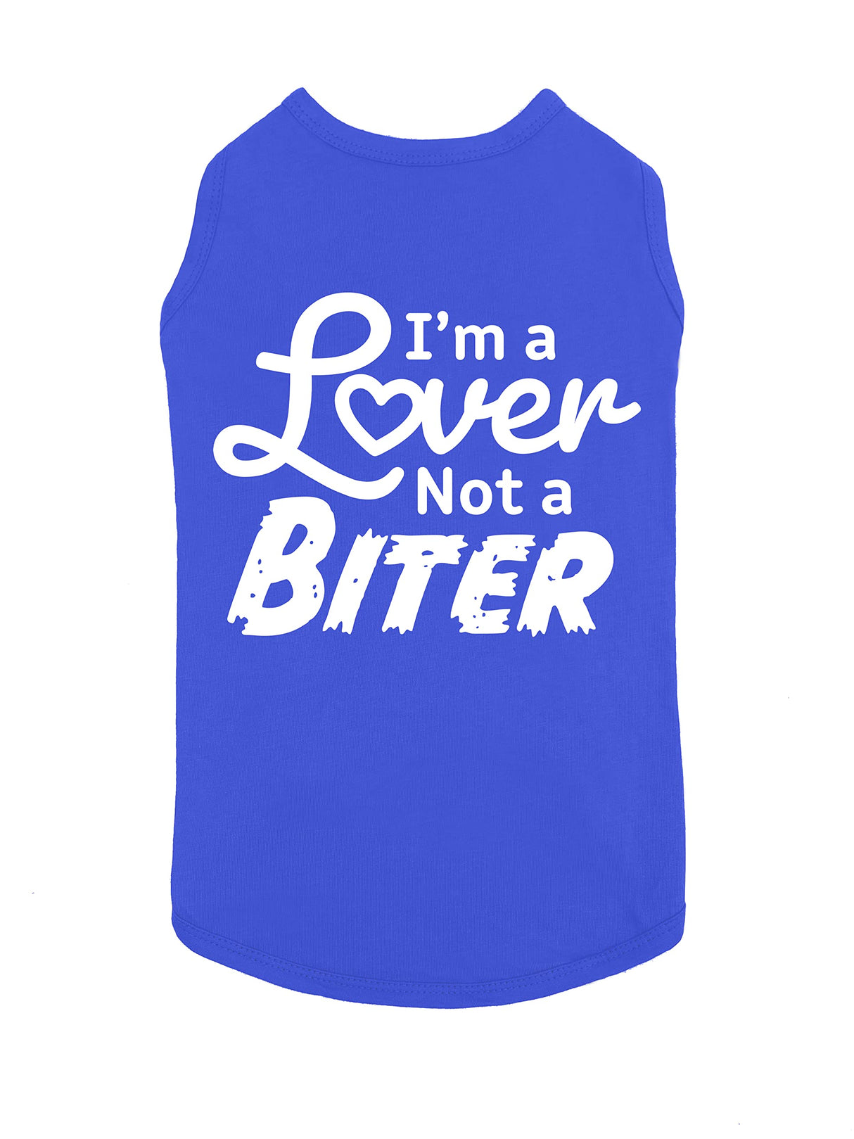 Funny Dog Shirt I'm a Lover Not a Biter Cute Dog Clothes Pet Puppy Cat T-Shirt Dog Accessories for Small & Large Dogs Soft Breathable |
