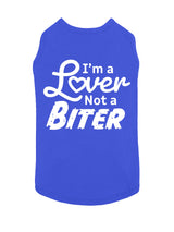 Funny Dog Shirt I'm a Lover Not a Biter Cute Dog Clothes Pet Puppy Cat T-Shirt Dog Accessories for Small & Large Dogs Soft Breathable |