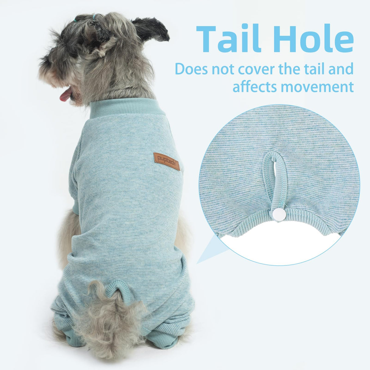 PUPTECK Dog Pajamas for Small Medium Large Sized Dogs, Stretchy Dog Pjs Onesie Clothes Soft Fleece Sweaters Puppy Cat Outfits Pet Jumpsuit